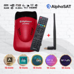Alphasat-3100HD + clé Wifi + Abonnements Gratuits